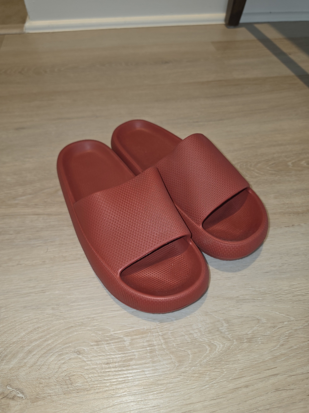 Red Slide Sandals - Picture 1 of 2